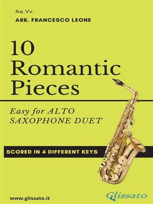 cover image of 10 Romantic Pieces for Alto Saxophone Duet